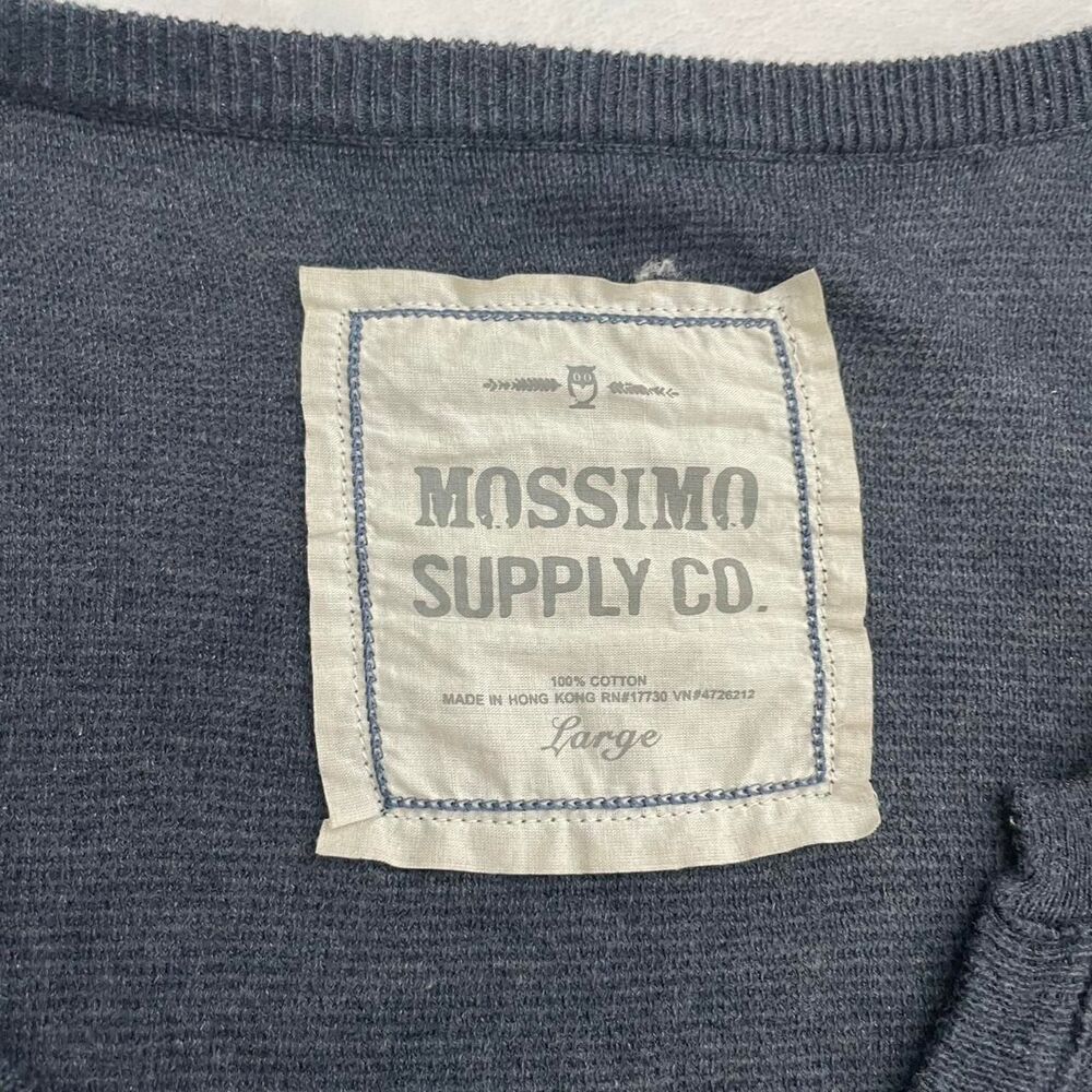 Mossimo Supply Co Henley Top Women's Large Vintage 2000s Y2K - Picture 3 of 4